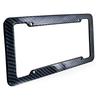 2 Pieces High-Quality Carbon Fiber Textured Universal US/CA Standard Size License Plate Frame Covers - Car Accessories