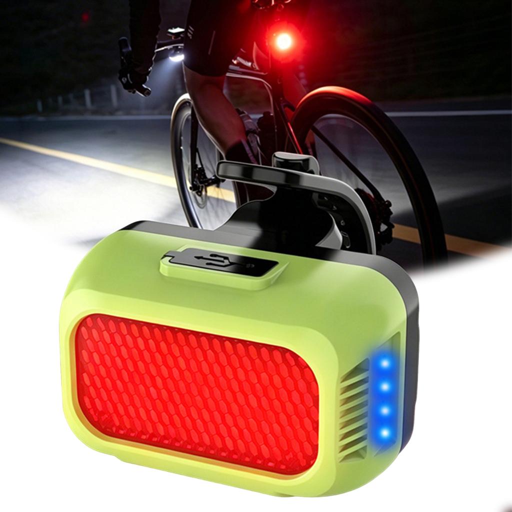 Type-C Powered Mini Cycling Tail Light Easy Install Mountain Bike Warning Lamp for Experience Night Road Camping Adventures