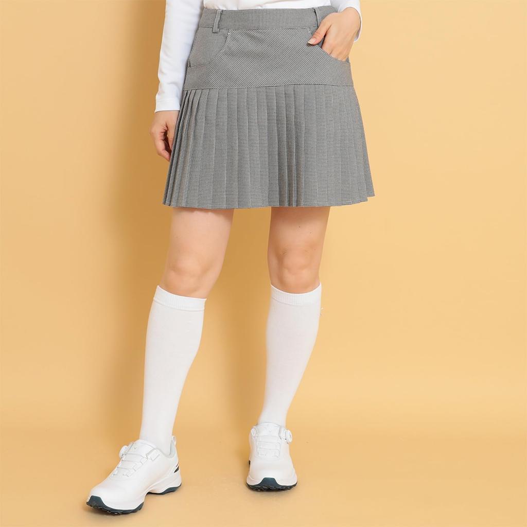 Callaway Checkered Skirt for C24228207 Women's (suitable Golf) / 1030_White