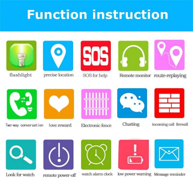 S4 Kids Smart Watch Waterproof Video Camera Sim Card Call Phone Smartwatch With Light Compatible For