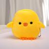 Adorable Penguin & Yellow Chick Cartoon Coin Purse - Personalized Plush Bag for Kids