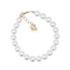 jewelCOUNTY Classic Anagram Pearl Bralcet[White/92.5Silver]