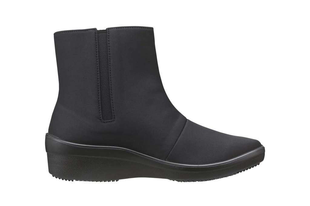 Pansy 4811 Rain Step Waterproof Size Black Women's Boots, 3E, Zippered, 24.0cm,