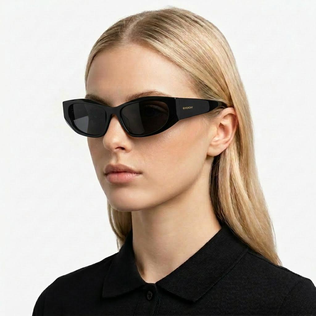 Givenchy Cool Black Frame Sunglasses With Stylish Design Unisex sunglasses GV40116F