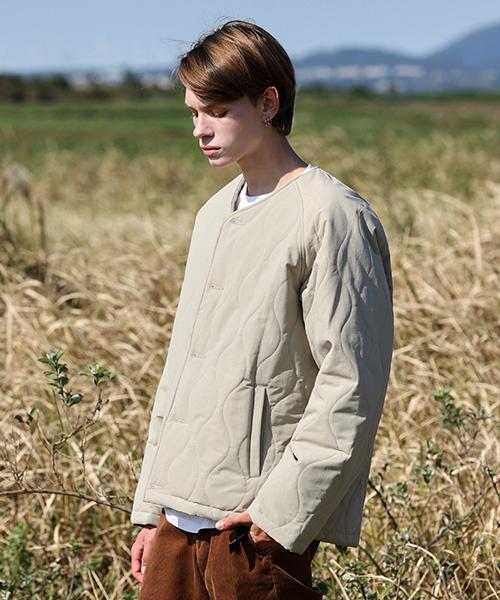 Fluke 3M Thinsulate Quilted Lightweight Padded Jacket Beige Fpj201