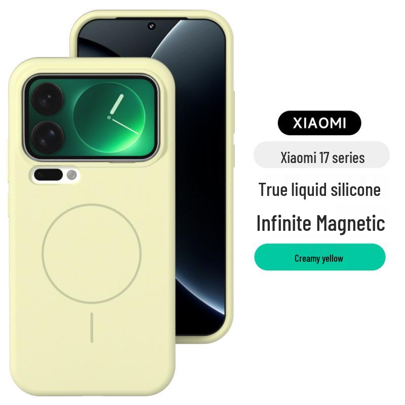 Xiaomi 17 Pro Max Magnetic Liquid Silicone Protective Phone Case for Women Xiaomi 17 Pro