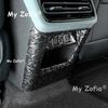 For Geely Galaxy E8 2025 2026 Car ABS Carbon Fiber Rear Seat Armrest Air Condition Cover Trim Vent Protector Anti-kick Frame