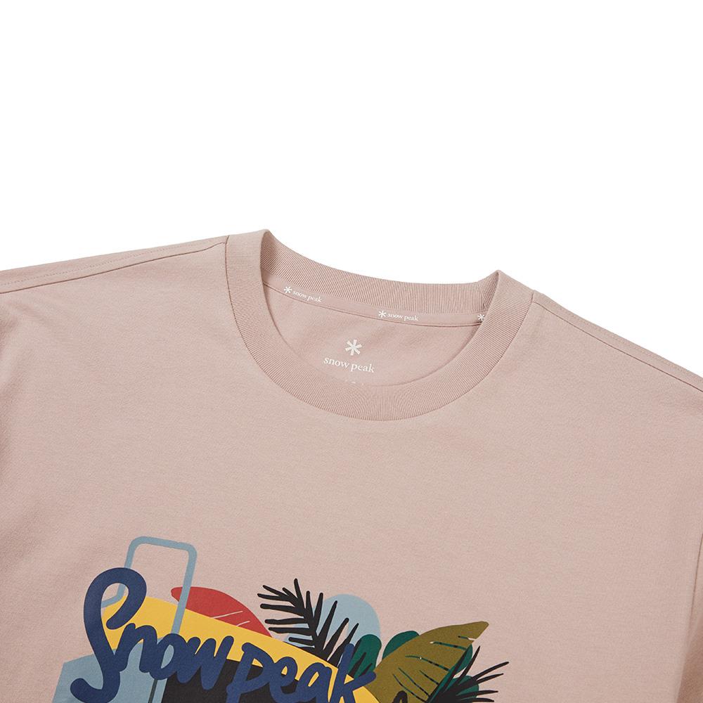 [Snowpeak] [Snowpeak X Seong Nak-jin] Graphic Short Sleeve T-shirt Salmon (S24MMFTS86)