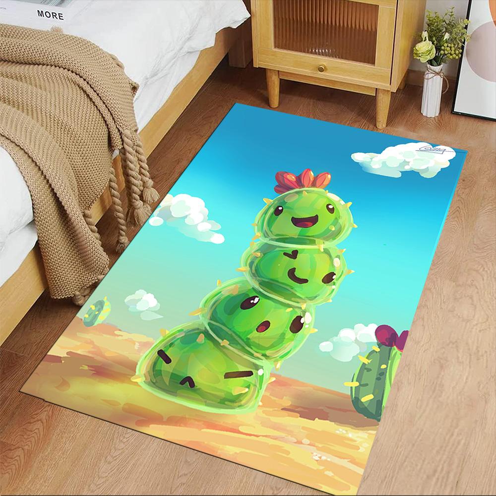 Plants Vs. Zombies Floor Mat Suitable for Decorate Room Study Room Balcony Bedrooms Anti-slip Rug Anime Office Decor