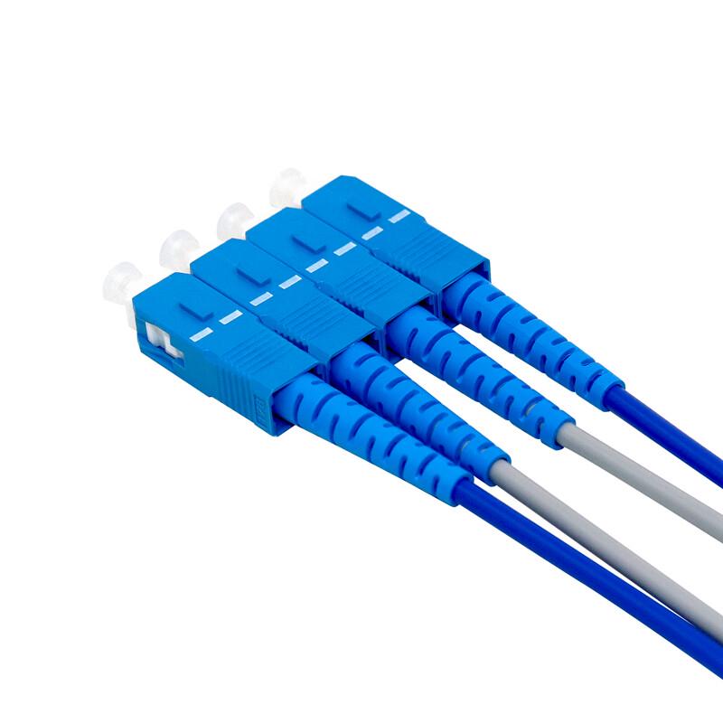 SHOCHAN SC-SC Armored Single-Mode Duplex Fiber Optic Patch Cable