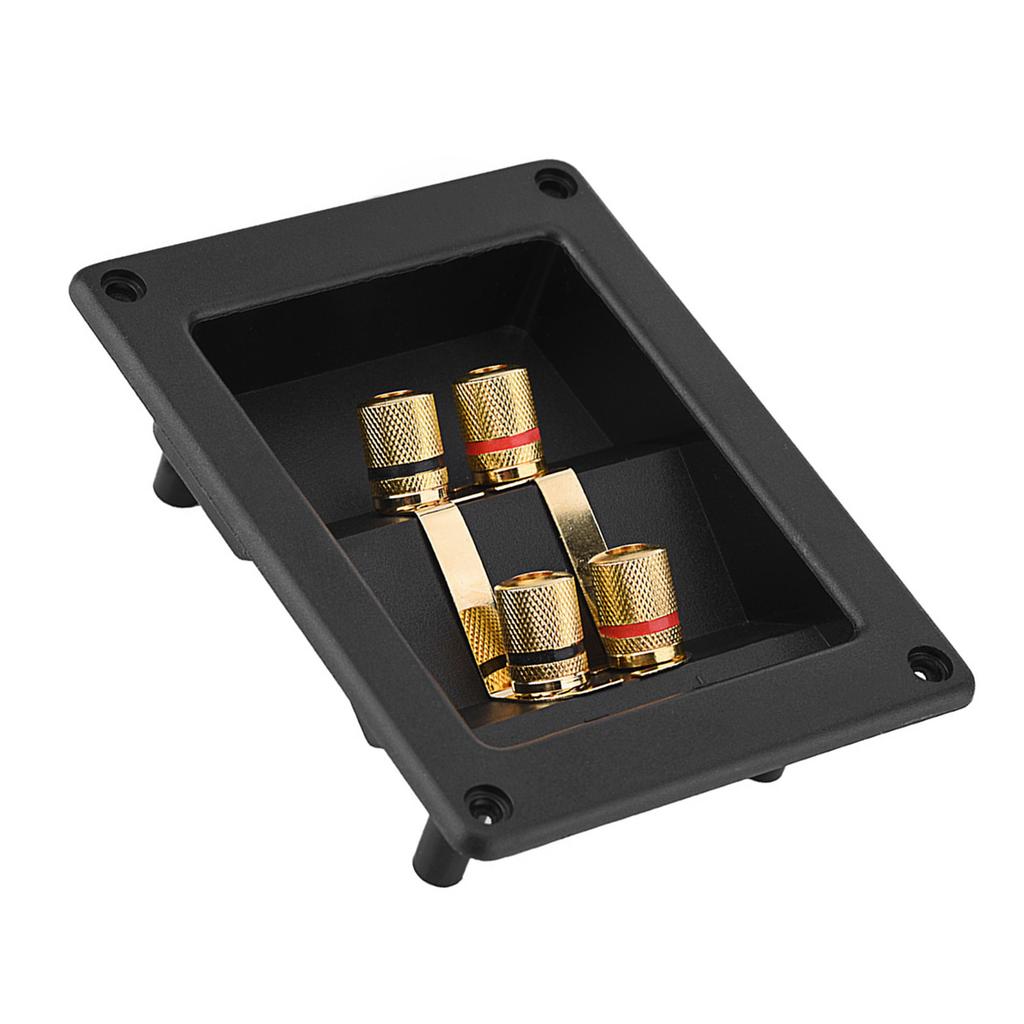 4 Copper Binding Post Terminal Cable Connector Speaker Terminal Box Acoustic Components