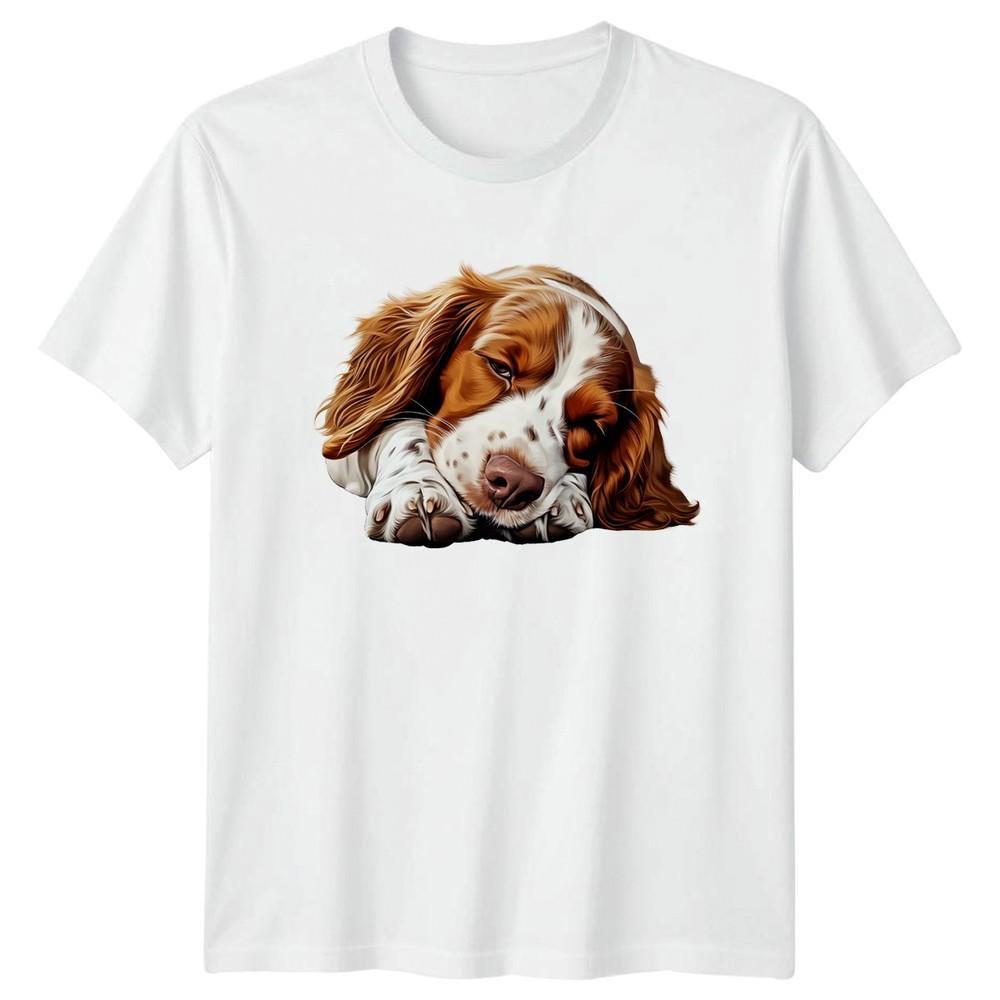 Spaniel Dog Spaniel Dogs Animals Unisexs TShirt Unisexs Tee Graphic Relaxing Pet S