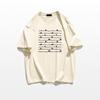 Women's Heavyweight Cotton Printed Short-Sleeve T-Shirt - 2025 Summer Collection, American Straight Shoulder, Loose Fit