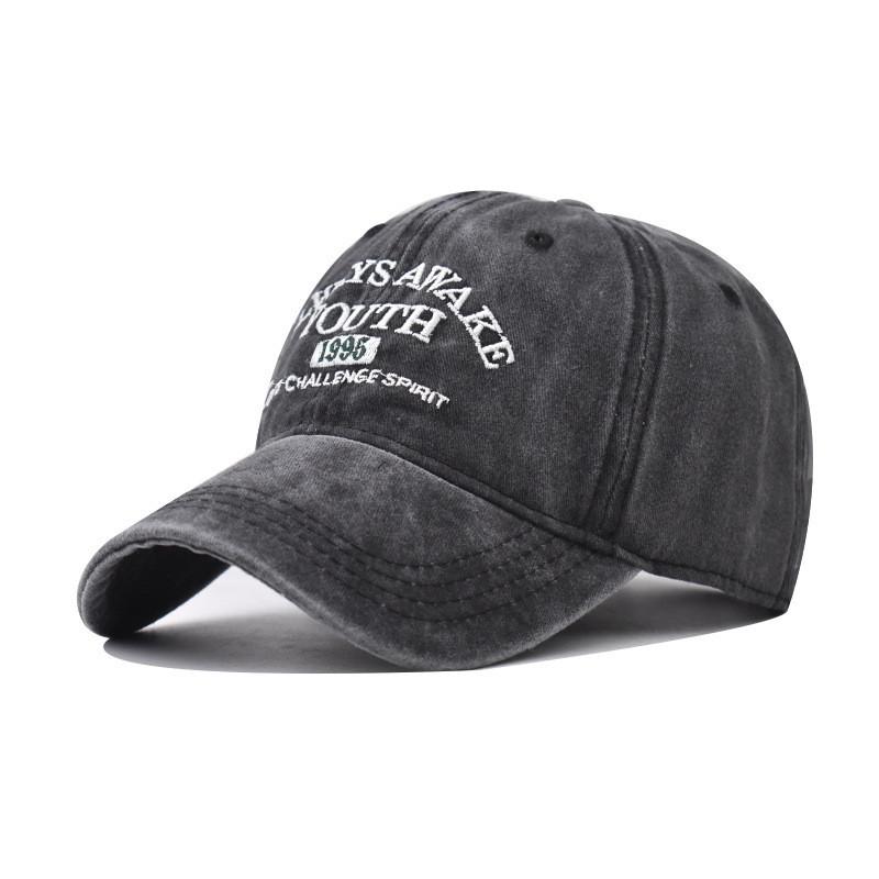 Hat Youth Letter Embroidered Baseball Hat Pure Cotton Sun Hat Visor