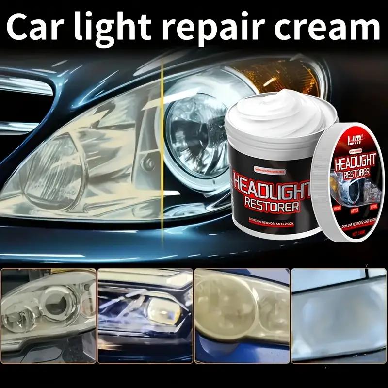 Professioneller Auto-Scheinwerfer-Reparaturaufkleber, Benutzerfreundliches Scheinwerfer-Wartungsset, Repariert oxidierte, vergilbte, beschlagene Autoscheinwerfer