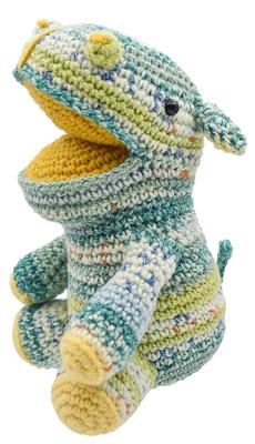 NASKA Amigurumi Kit Pascal the Hippopotamus (Made with Knifemela and Ghazal Cotton) by Elta Design, Hiroko Takeda (HT-26)