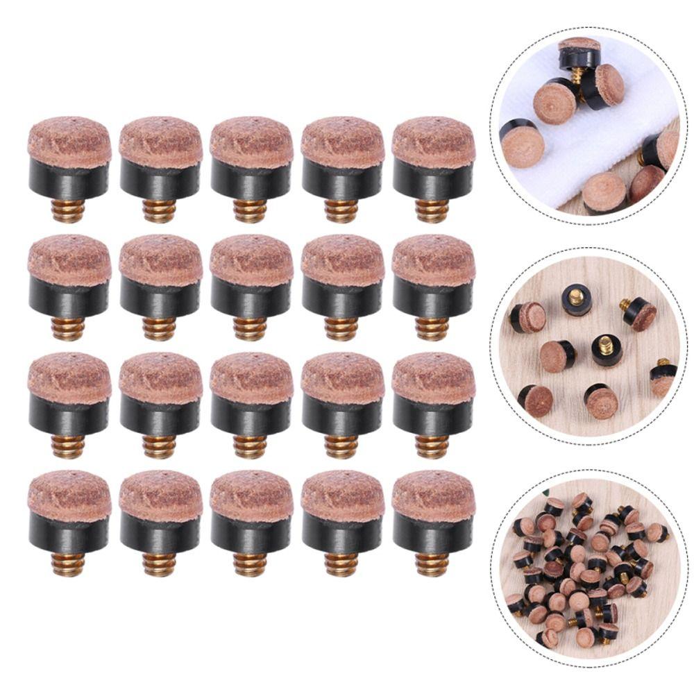 10/11/12/13mm Snooker Billard Soft Kit Screw On Cue Tips Billard Cue Pool Tips Billiard Replacement