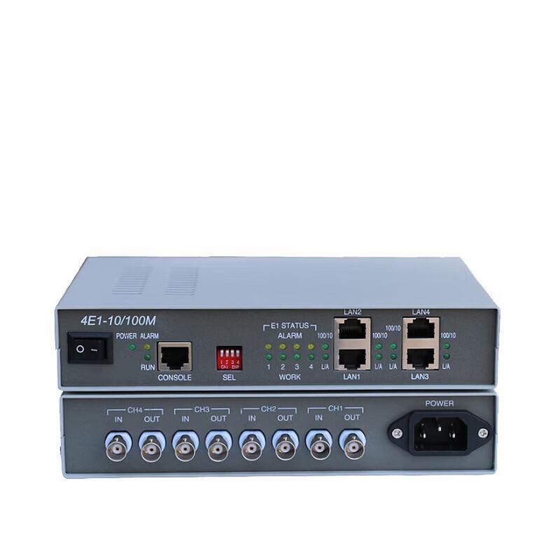 KUNYU 4E1 to Ethernet Protocol Converter