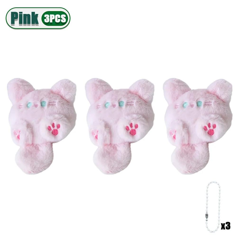 1/3/5/10/20PCS Adorable Plush Cartoon Cat Hanging Doll Soft Kawaii Backpack Decoration for Girls Student Christmas Gift