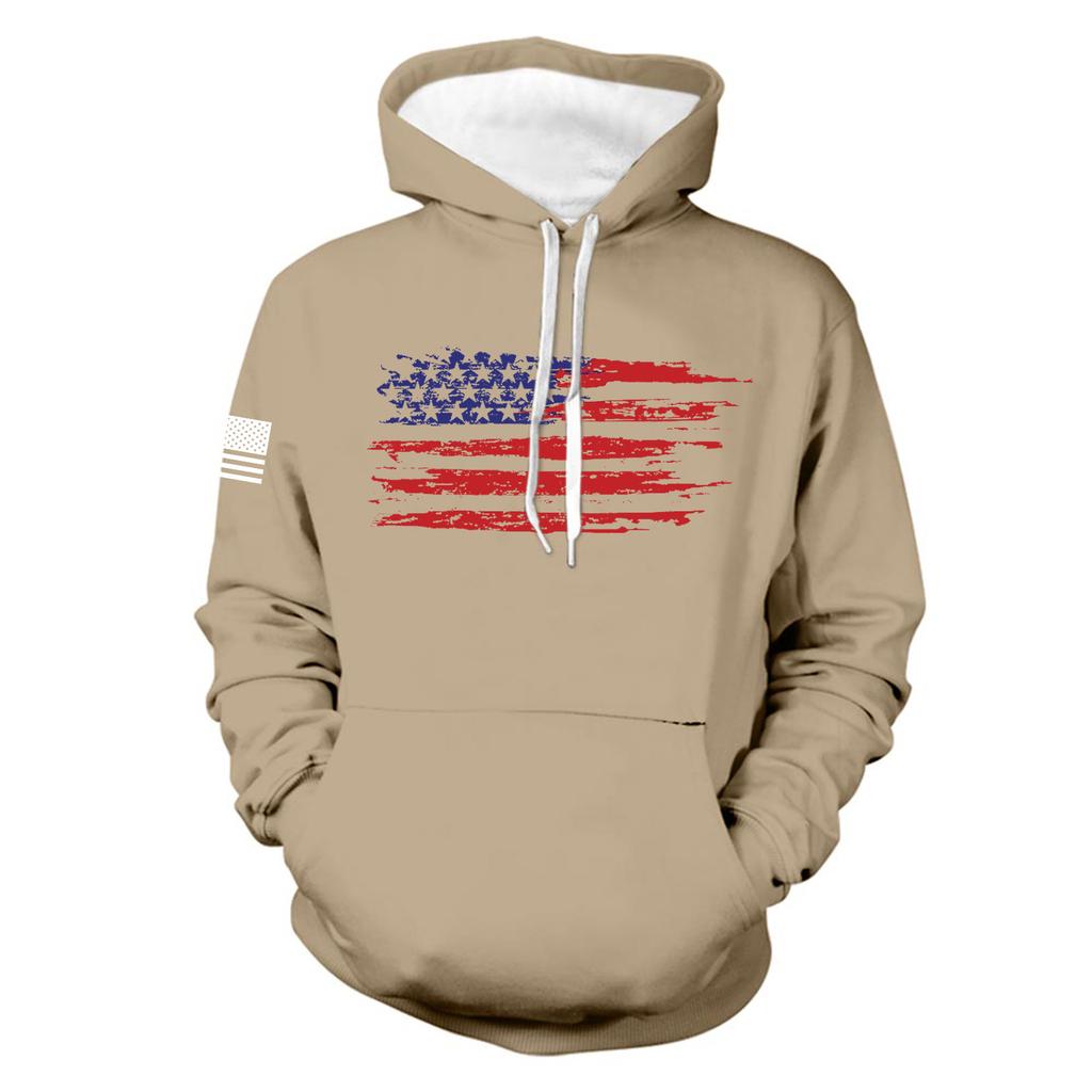 Fashion Print Loose Men's And Women's Long Sleeve Hooded Sweater