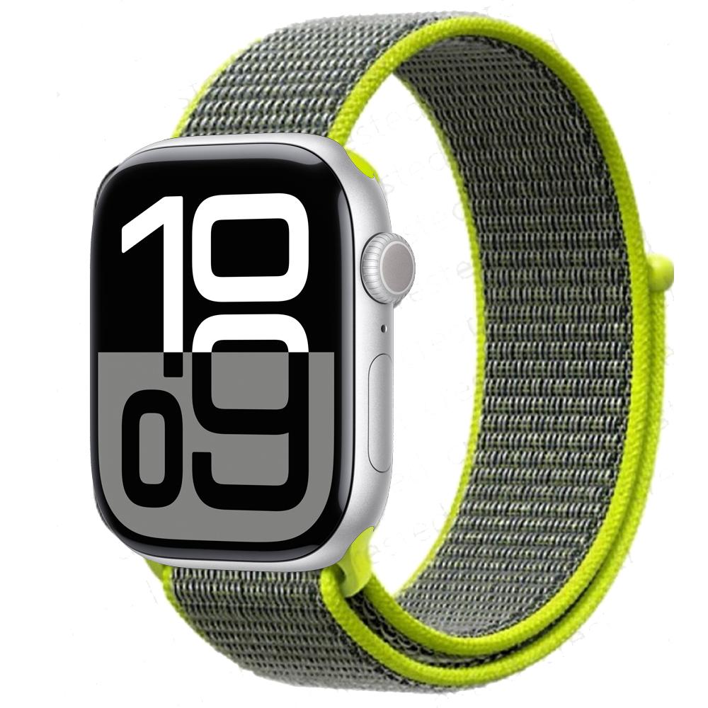 Cinturino in Nylon a Passante Per Apple Watch Bands 46mm 44mm 40mm 41mm 45mm 42mm Cinturino Originale iWatch Serie 11 10 SE 9 8 Ultra 3