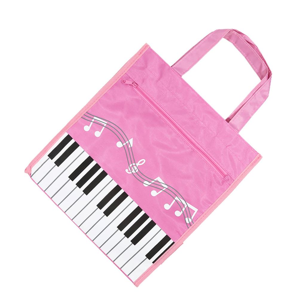 Piano Keys Handbag Small Piano Music Printed Bag Reusable Tote Bag Shoulder Shopping Bag Book File Storage Pouch Durable