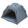 Cat Tent Bed Large Space Breathable Comfortable Washable Pet Tent House for Pet Cat Dog All Seasons S Size Blue