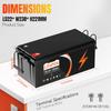 EU Stock 24V 100Ah LiFePO4 Battery 25.6V Built-in BMS Bluetooth Solar Energy Storage Battery for RV Marine Off Grid Solar System