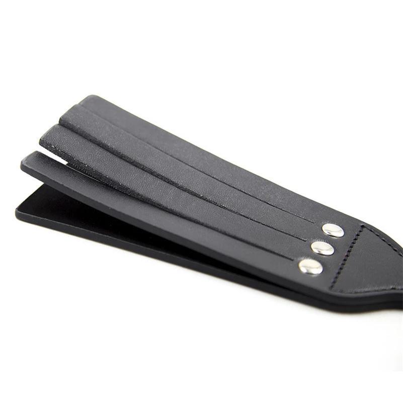 Leather Spanking Paddle Double Layer Sex Whip  Fetish Restraints Paddles