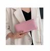 2025 Korean Style Women's Medium-Long PU Embossed Wallet with Multi-Card Slots and Coin Purse