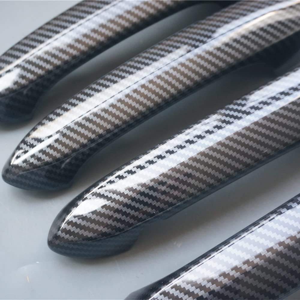 Carbon Fiber Exterior Door Handle Cover Trims for BMW X3 X4 X5 X6 X7 M5 330i 520i 530i 540i 640i 3 5 6 8-Series 2019 2020 2021 2022 (Carbon Fiber