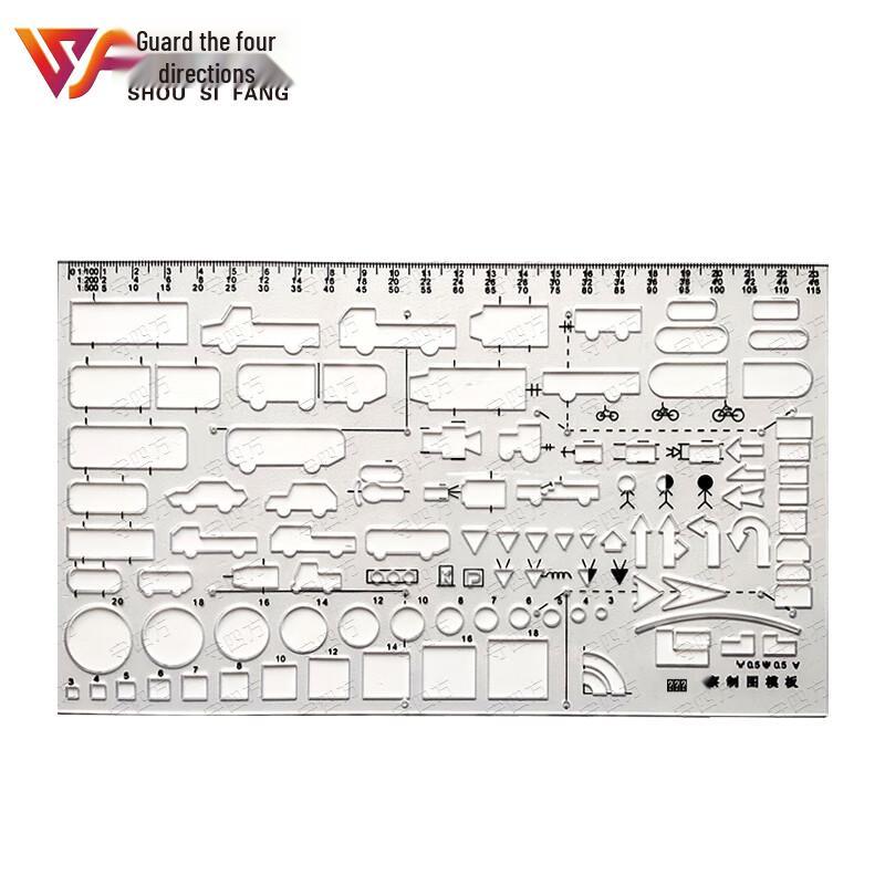 Vehicle Accident Scene Drawing Template Ruler