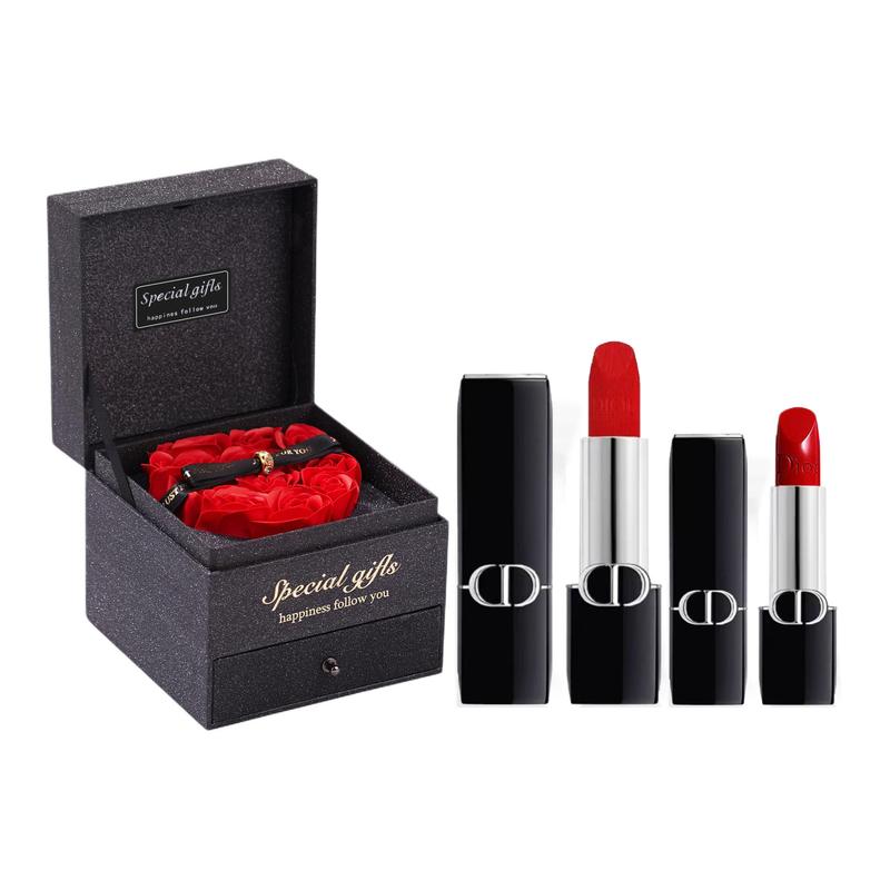 DIOR Lipstick New version velvet 999 (formal) 3.5g comes with #999 polished finish - new version 1.5g синий