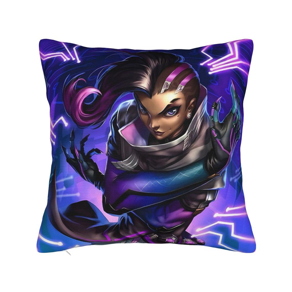 Funny Overwatch 2 Hero Pillow Cover Cute Funny Pillow Case For Sofa Home Decor Custom Cushion Cover Gift