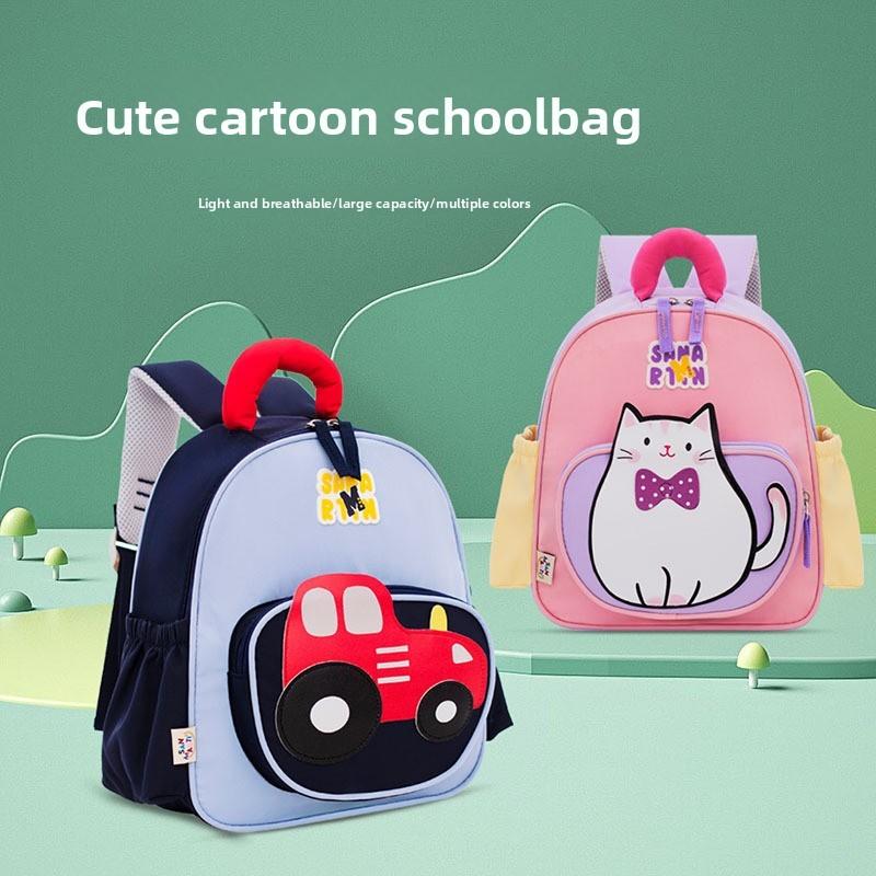 Kinder Cartoon Auto Rucksack Mit Strapazierfähigem Polyesterfutter Für Vorschulkinder