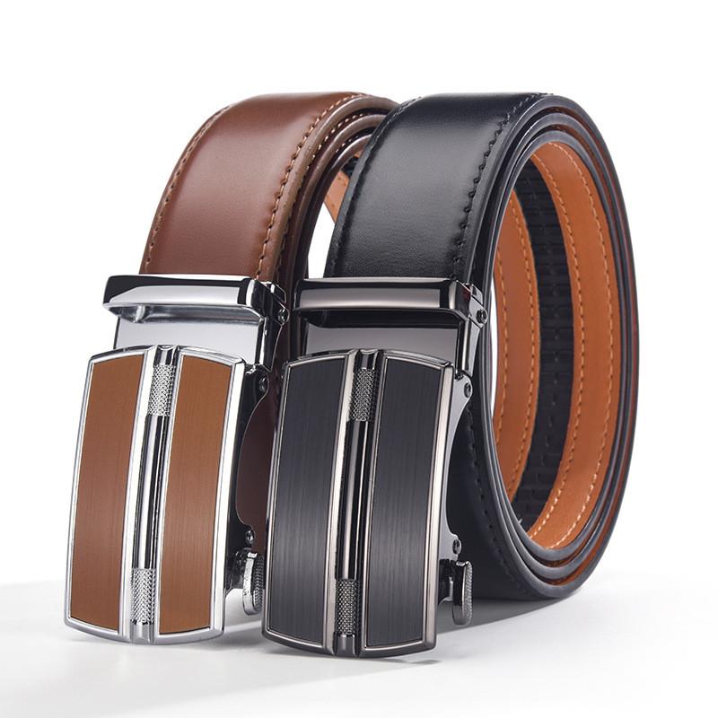Mens Fashion Leather Belt With Alloy Buckle For Business Casual And Outdoor Wear