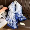 Silk Scarf Fashion Design Neck  Foulard Female Headbanda Luxury Hijab Women Warm Pashmina Scarves Echarpe Shawl Large Wrap