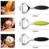 304 Stainless Steel Vegetable Peeler - Multi-Function Potato Carrot Grater Professional Kitchen Fruit Tool with Ergonomic Handle7