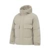 Li Ning CF Suo Solid Color Fashion Zip Hooded Versatile Casual Down Jacket Men Outerwear AYMV529-3