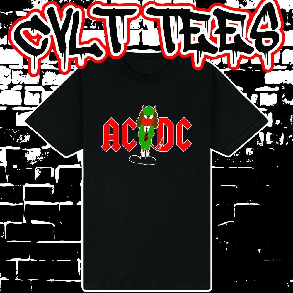 AC DC Angus cartoon style Tee ~ 100% Cotton Unisex T-Shirt S