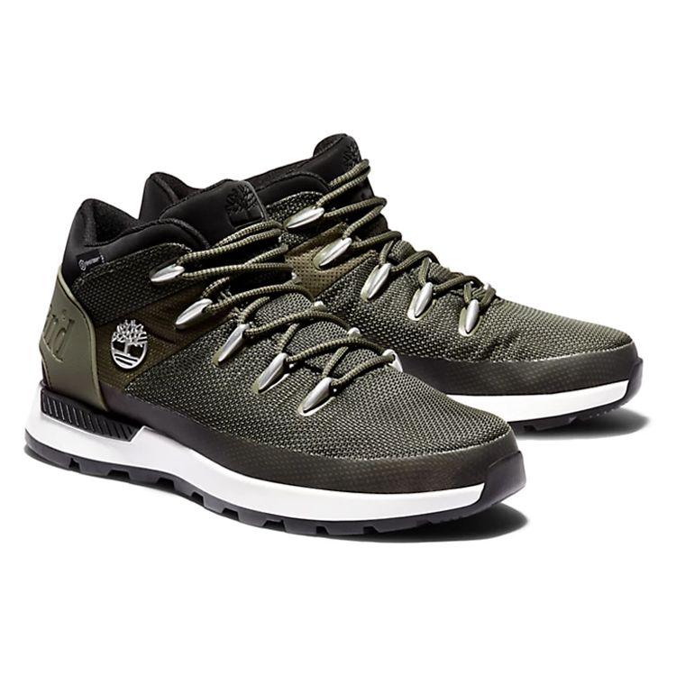 Timberland Sprint Trekker Mid Hiking Shoes Dark Green Men Hiking Shoes A26APA58