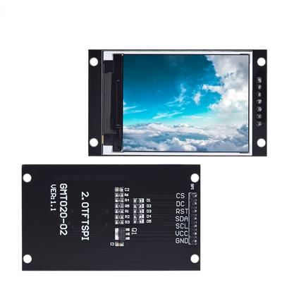 2.0 Inch TFT Display OLED LCD Drive IC ST7789V 240RGBx320 Dot-Matrix SPI Interface for Arduio Full Color LCD Display Module