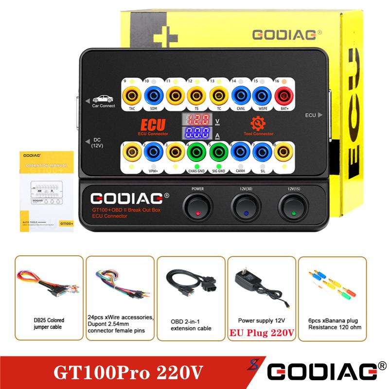 GODIAG GT100 Pro OBDII Break Out Box ECU Connector FEM/BDC CAS4/CAS4+ Testplatform voor Xhorse VVDI2/ Autel IM608/K518ISE/CGDI