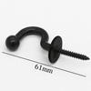 Alloy Hooks For Hanging Wall Hanger Hook With Screw Black White Colors Available Belt/Tie Hanger Organizer Kitchen Accessories
