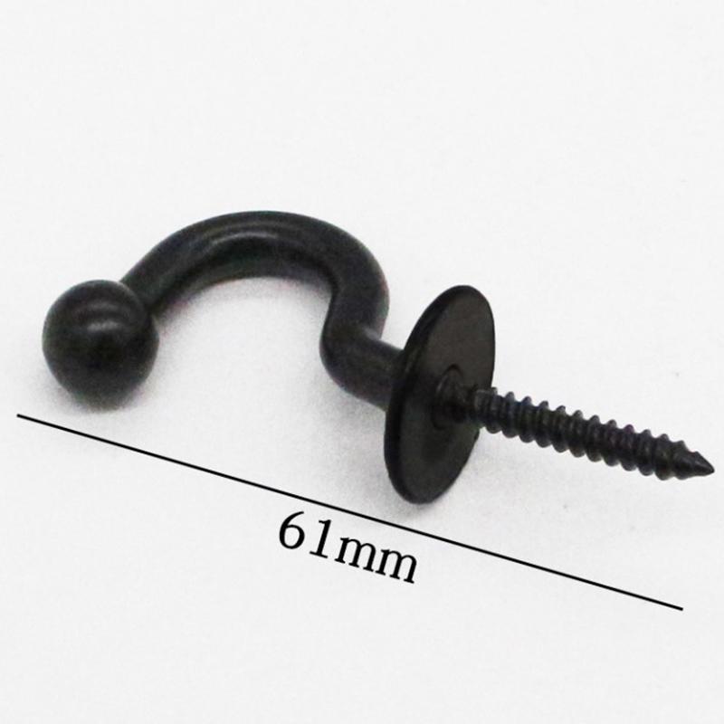 Alloy Hooks For Hanging Wall Hanger Hook With Screw Black White Colors Available Belt/Tie Hanger Organizer Kitchen Accessories