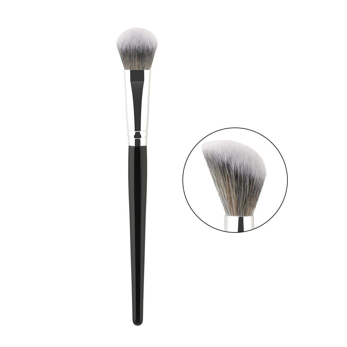 

Peach Heart Blusher Brush Powder Blush Cream Liquid Blush Makeup Brushes Flat Small Precise Blush Brush Makeup Tools чорний