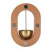 Shopkeepers Bell Beechwood and Copper Decorative Wooden Hanging Doorbell for Home Refrigerator Apartment