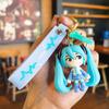 New Hatsune Miku Anime Keychain Fashion Accessories Resin Action Figure PVC Keychain Car Pendant Bag Pendant Small Gift