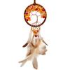 Crystal Stone Car Hangings Handmade Weaving The Tree of Life Feather Dreamcatcher Car Hanging Decorations Trinkets