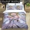 Genshin Impact Digital Printed Polyester Bedding Set For Boys And Girls Three Piece Comfortable Soft Couple Gift Bedding Sets